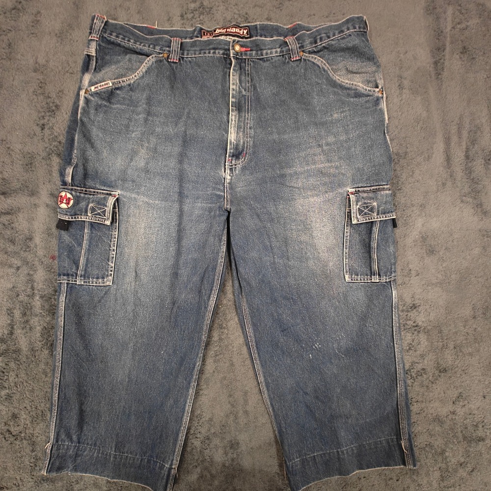 JNCO Style Big Daddy Jeans Co Vintage Y2K Skater Baggy Denim Shorts Blue Mens 44
